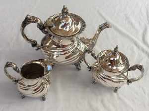 Silver teapot set