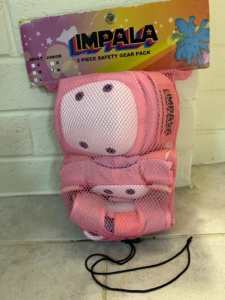 Impala Kids Protective Skate Pack - Pink Junior Size M