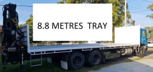 Crane Truck 8.8 METRES table top for Hire Sydney Best Rates tile