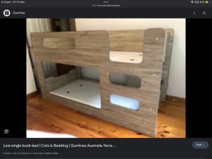 Cabin style low line bunk beds