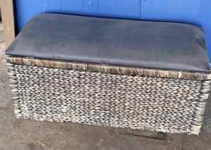 2 cane wicker chests