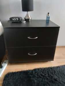 Two drawer bedside table 