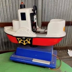Ex-coin operated arcade amusement kids ride boat