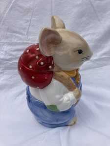 SOLD Vintage mouse cookie jar Peter Rabbit/ approx 25 tall
