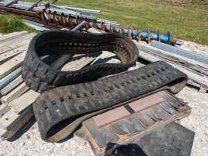 Used Bobcat Skid Steer Tracks - Rubber - Free