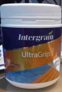 Intergrain Ultragrip paint additive for decks and steps