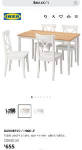 IKEA dining set for sale