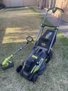 Cordless Mower and trimmer / edger /nearly new