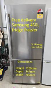 Free delivery Samsung 450L fridge freezer 3.5Energy Stars Works fine