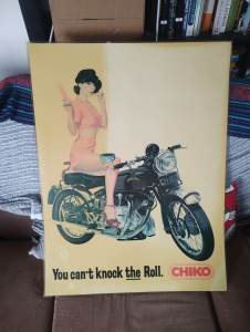Original Vintage Chiko Roll Poster