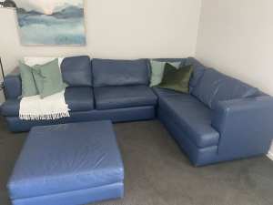 Moran L shape lounge suite with ottaman 2.8x1.9x.9