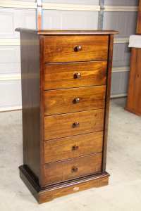 Boori solid 6 drawers tallboy/slimboy metal runner can deliver