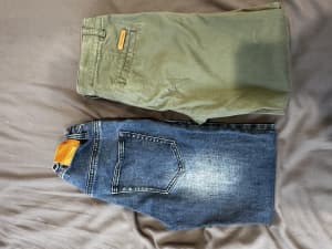 Country Road boys jeans and khakis size 10