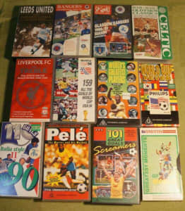 SOCCER Football VHS TAPES X 11