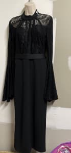 Miss holly the label black maxi dress size 10-12