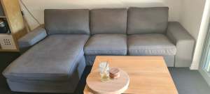 Ikea KIVIK 3-seater sofa with chaise lounge - Mint condition