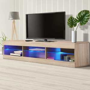 TV CABINET LED ENTERTAINMENT UNIT STORAGE STAND CABINETS MODERN