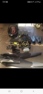 Dive gear for sale with 2 bottles