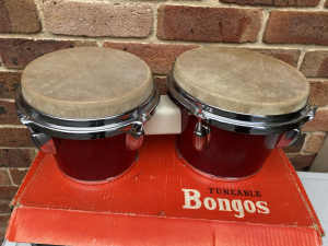 Vintage Bongo drums made in Japan ( never used!)