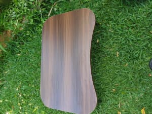 Brown shaped table 