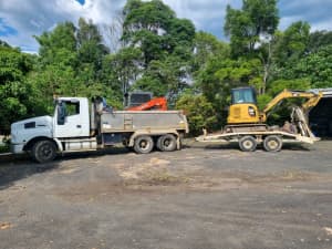 4.5 excavator, 4.5 posi, truck combo hire