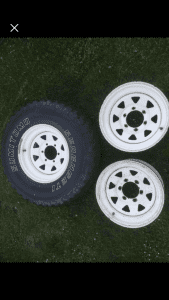 1x7x15 Sunraysia wheel 31inch tyre new