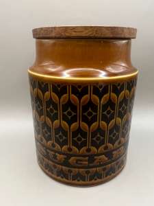 Hornsea Pottery Heirloom designed medium sugar canister John Clappison