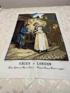 COLLECTOR MAYBE??? - Retro Lamont Pure Linen Tea Towel - NEVER USED