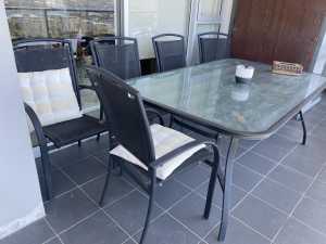 6 seating outdoor table set