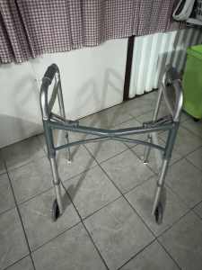 Foldable Wheelchair and walking frame