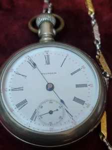 Antique 1899 Waltham 15 jewel XL Mechanical Gents Pocket Fob Watch