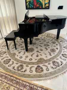 Hand Woven Wool Round Rug, 3.04m, AS NEW CONDITION RRP $8500.00!!!! 