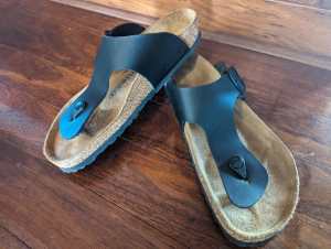 Birkenstock Ramses (Gizeh) Black Sandals Black, Size 43 EU, as new