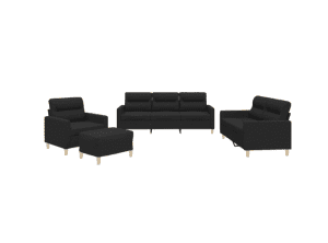vidaXL 4 Piece Sofa Set Cushions Fabric (SKU:3201548) Free Delivery