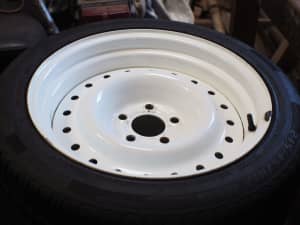 Ford Falcon/Territory steelies widened 30mm. 