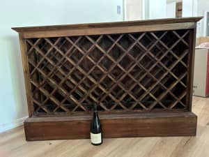 Wanted: Wooden 52-bottle wine rack, dark colour and very sturdy, made in Java