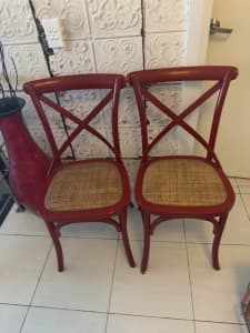 French chairs red