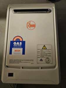 Rheem continuous flow gas hot water heater