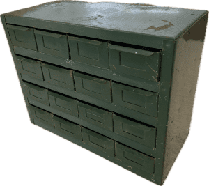 Metal 16 Drawer compartment parts organiser