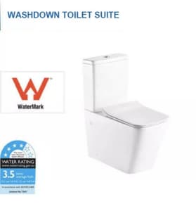 Windsor Wall Faced Toilet Suite Hygiene Flush - P /S TRAP