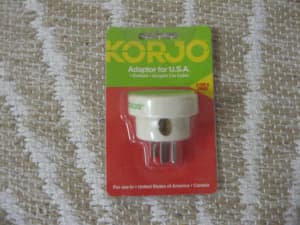 Korjo Adaptor for U.S.A and Canada