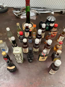 Vintage Liquor sample bottles