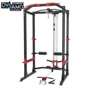 Power Rack with lat Pulldown Seated Row Attachment New 400kg Rating