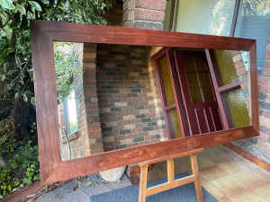 Mirror Recycled Australian Hardwood Red Ironbark Frame 187x90cm