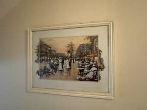 Decor picture with glass frame