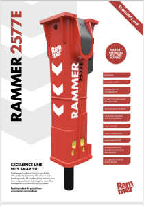 Rammer 2557E. Hammer for 20T - 30T Excavators