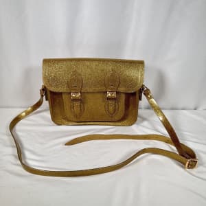 Melissa The Cambridge Satchel Company Classic Messenger Bag Gold X2