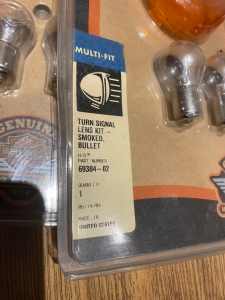 Harley Davidson turn signal lens kit
