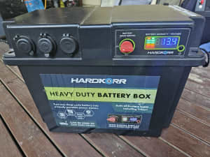 100ah Voltx lithium battery and hardkorr heavy duty battery box 