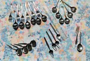 Dessert Spoons and forks